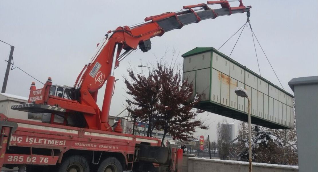 Trafo köşkü yerleştirme ve sökümü